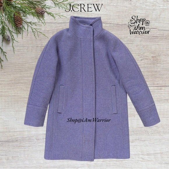 J.Crew lavender Stadium-Cloth Wool Coat by Nello Gori *shop@iamwarrior - Picture 2 of 8
